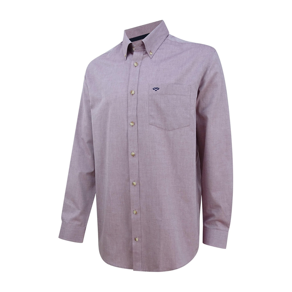 Mens Dunedin Oxford Shirt Wine