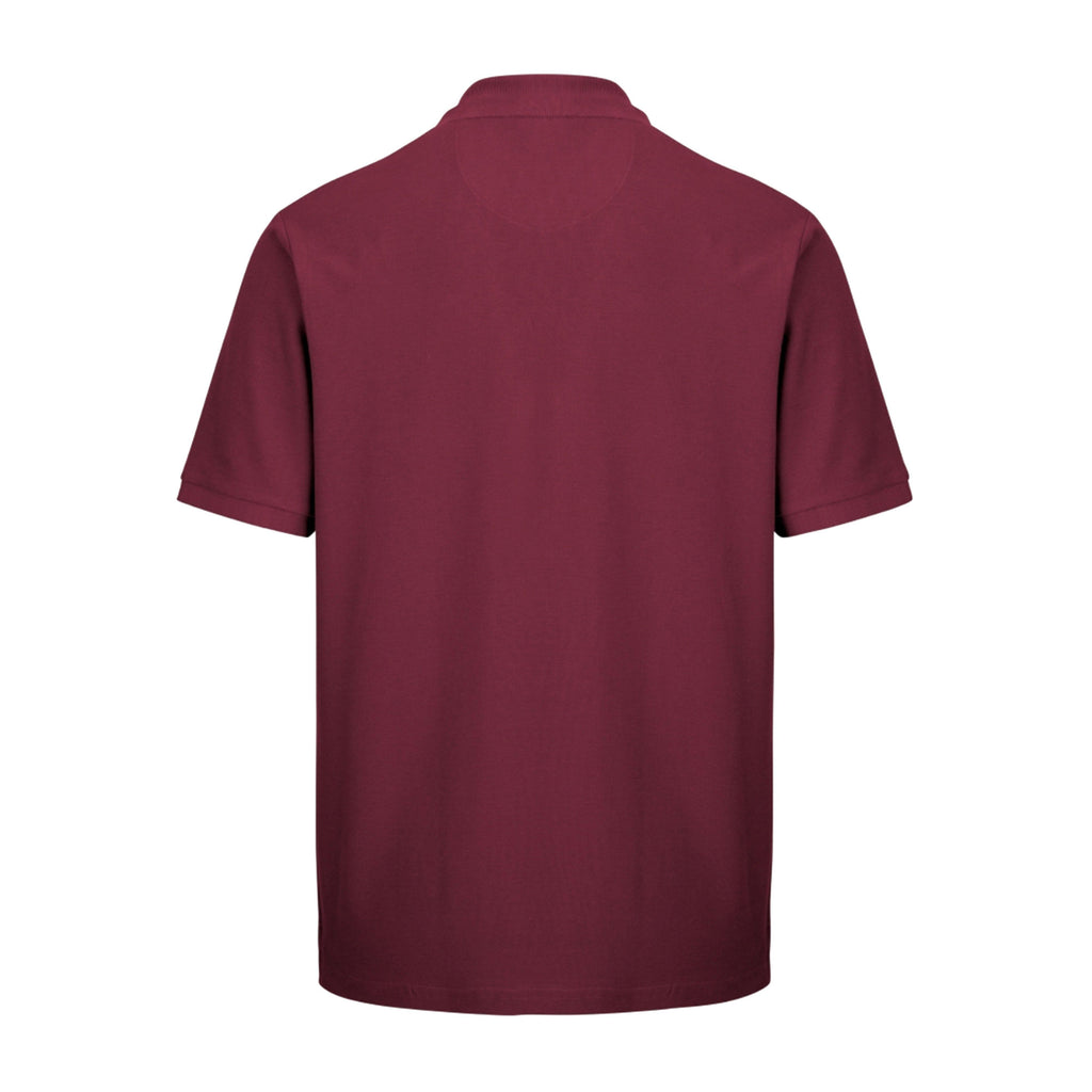 Mens Largs Cotton Polo Shirt Bordeaux