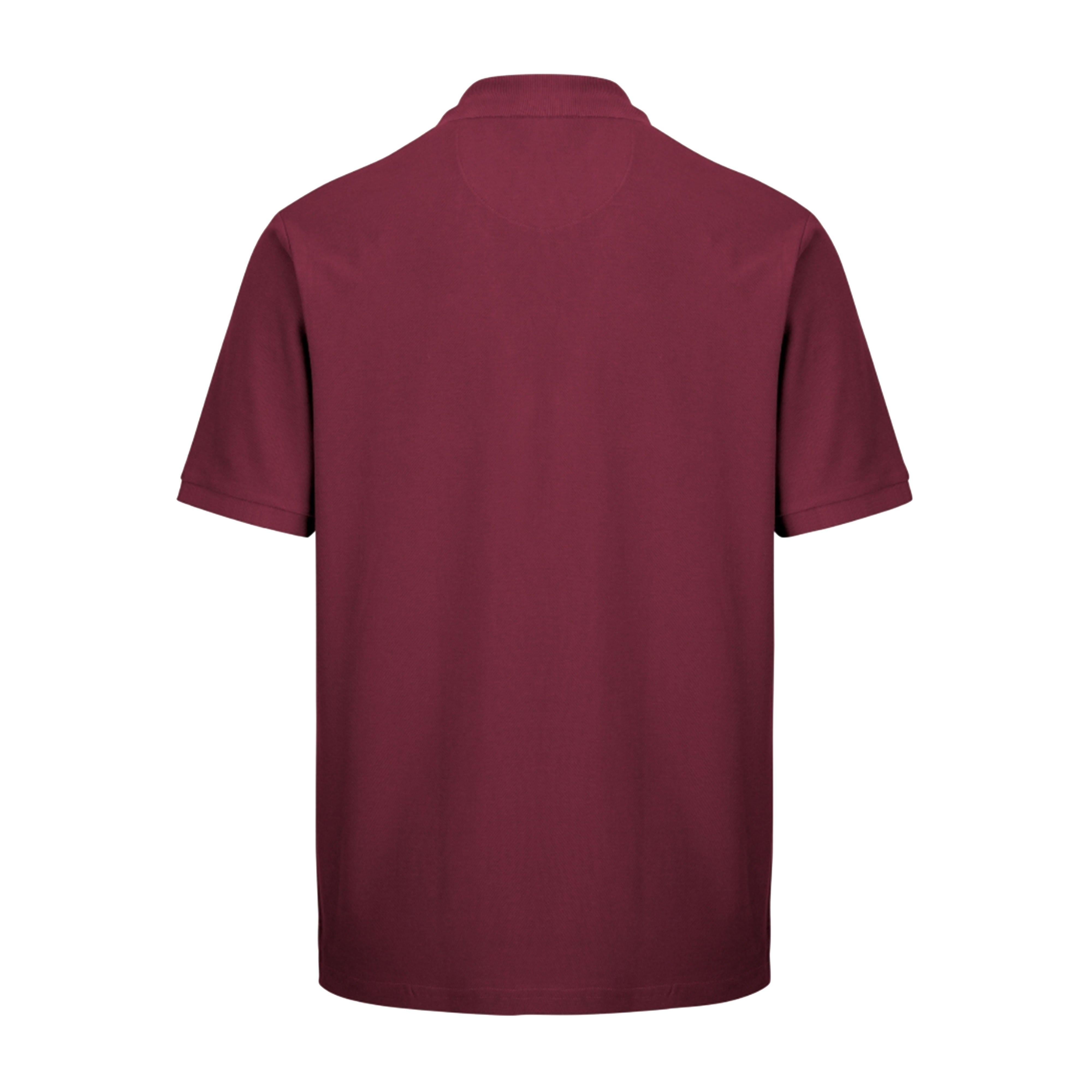 Mens Largs Cotton Polo Shirt Bordeaux