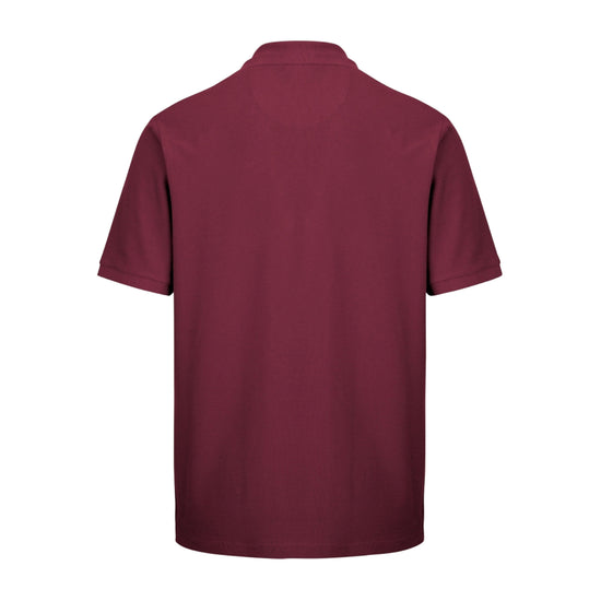 Mens Largs Cotton Polo Shirt Bordeaux