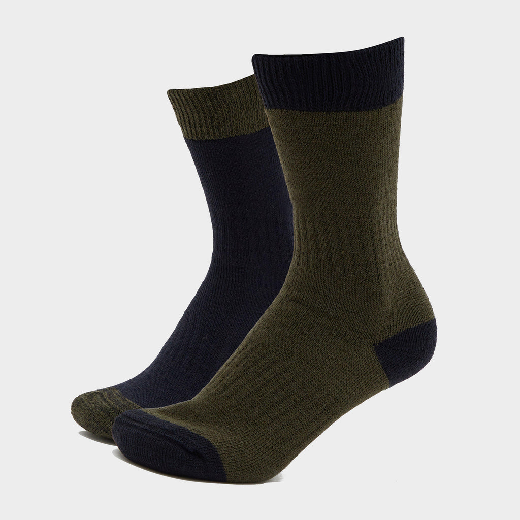 Country Short Socks 2 Packs Dark Navy/Dark Green
