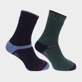 Technical Active Socks 2 Pack Green/Navy
