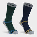 Field & Outdoor Coolmax Socks Green/Navy