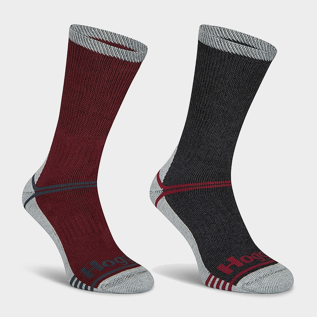 Field & Outdoor Coolmax Socks Burgundy/Grey