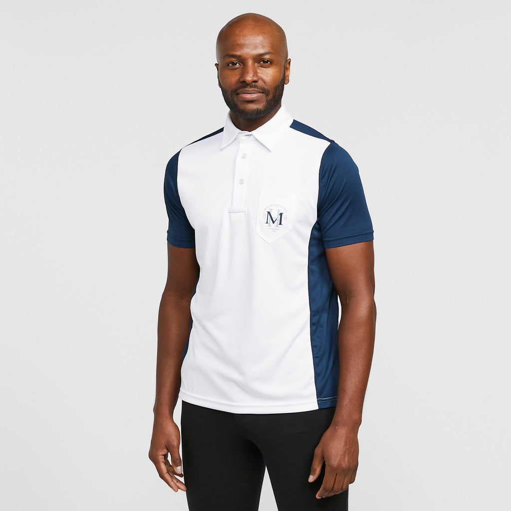 Mens Scott Tech Top White/Navy