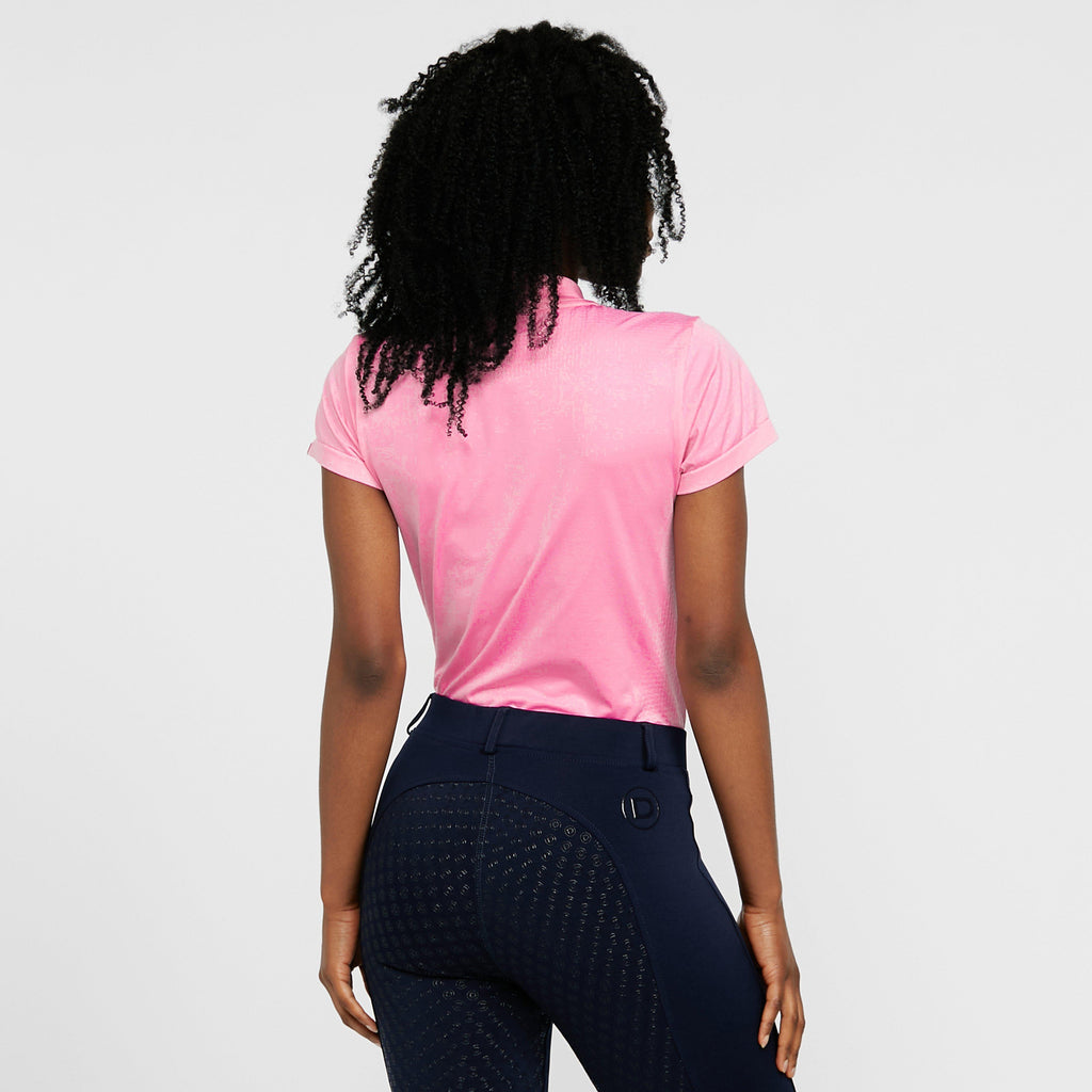 Womens Charm Tech Top Pink