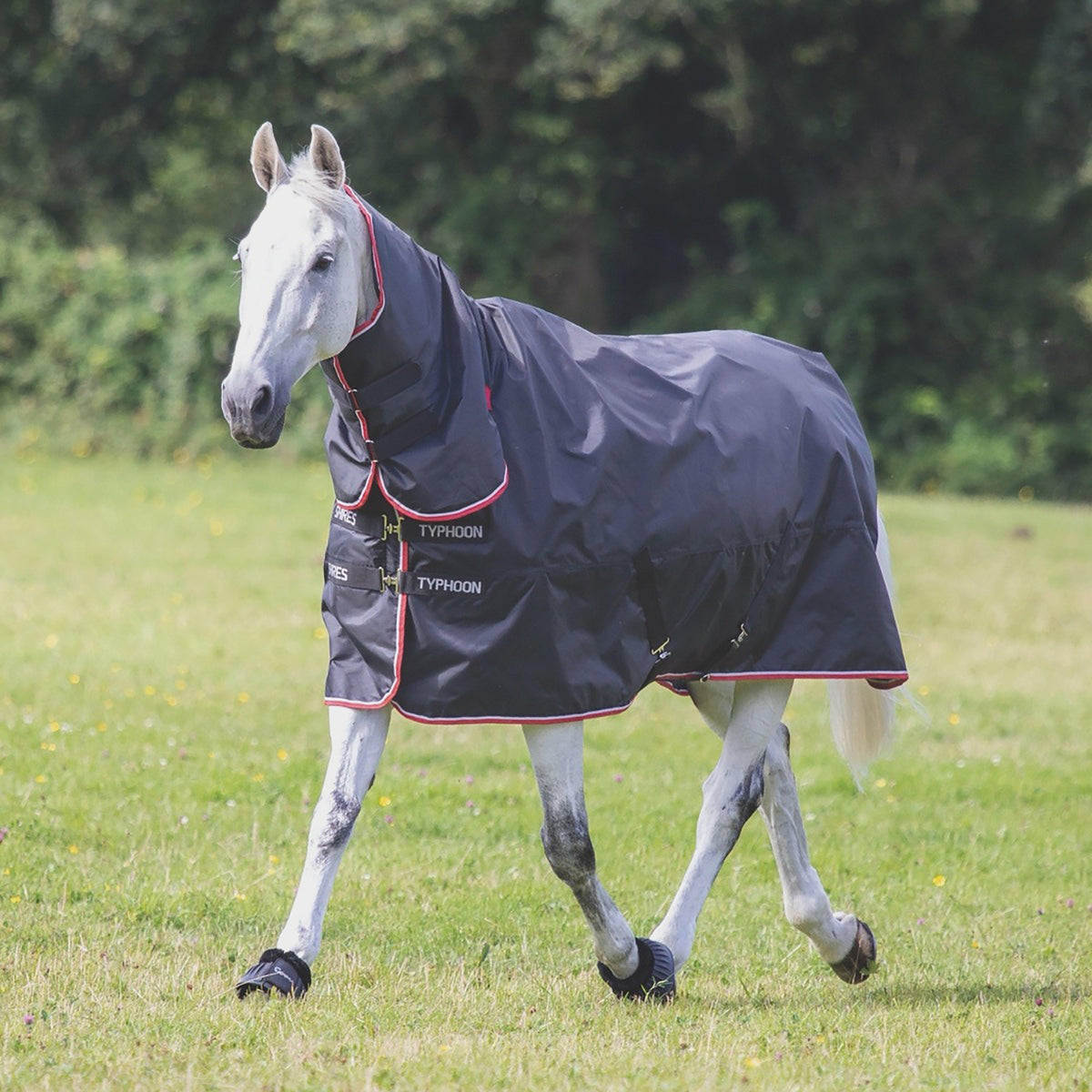 Typhoon 200g Combo Neck Turnout Rug Black 7'0"