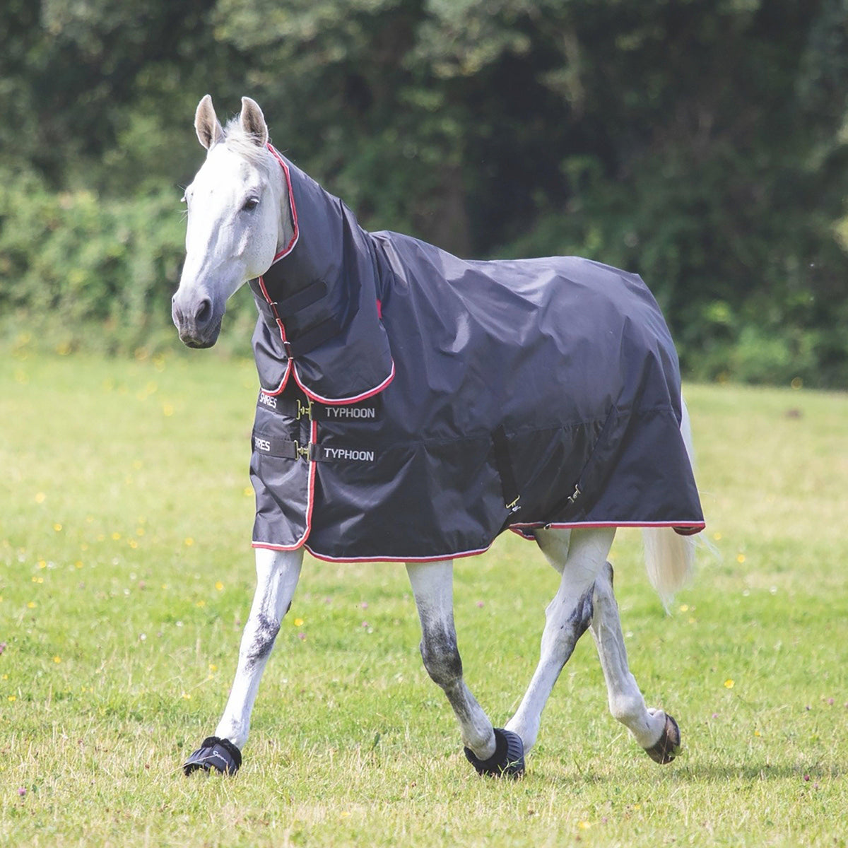 Typhoon 200g Combo Neck Turnout Rug Black 7'0"