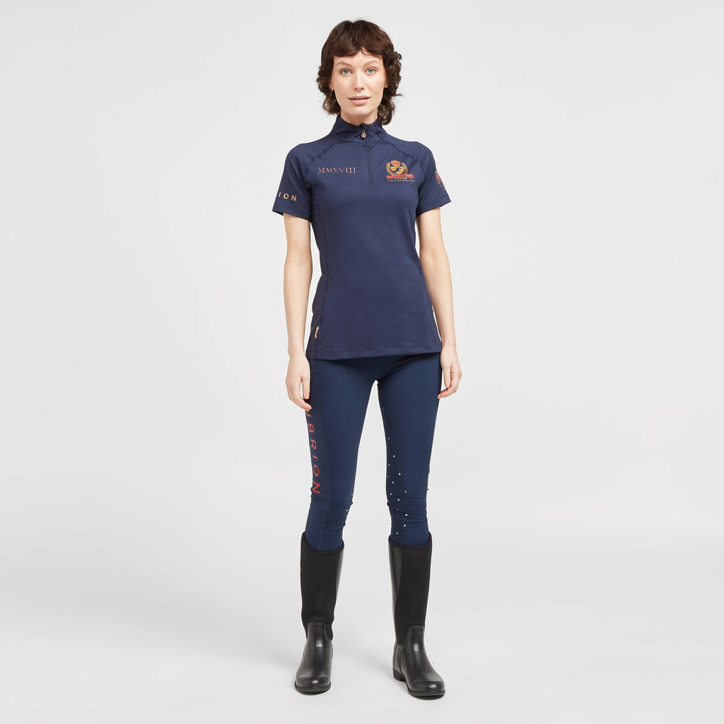 Womens Christmas Riding Tights Navy