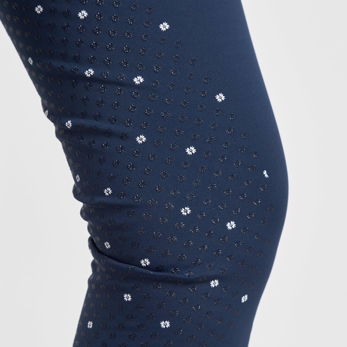 Womens Christmas Riding Tights Navy
