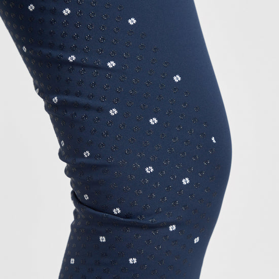 Womens Christmas Riding Tights Navy