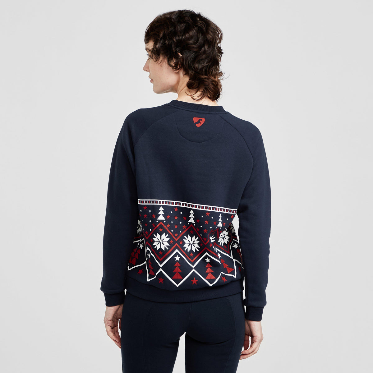 Ladies Christmas Sweatshirt Navy