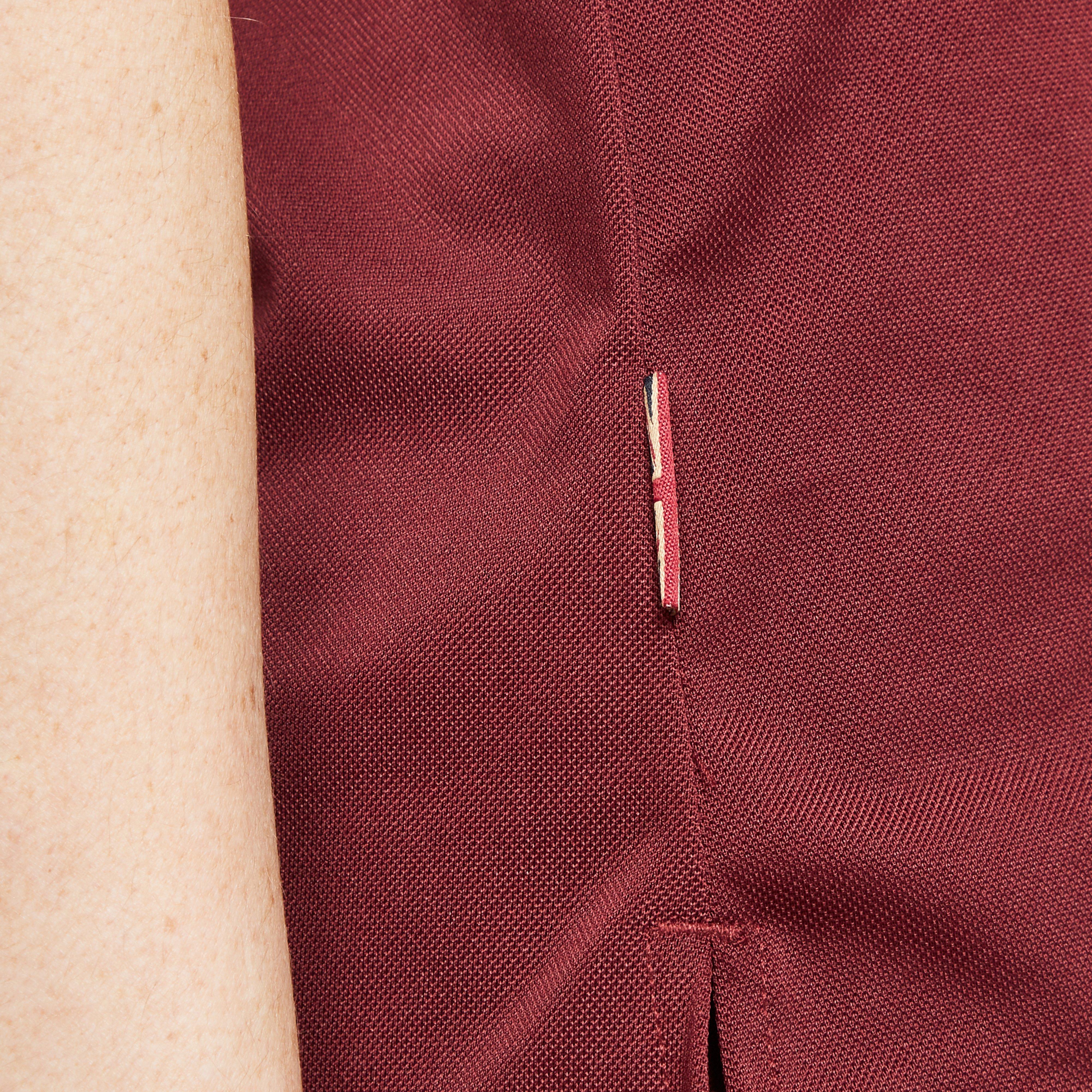 Womens Team Tech Polo Shirt Burgundy