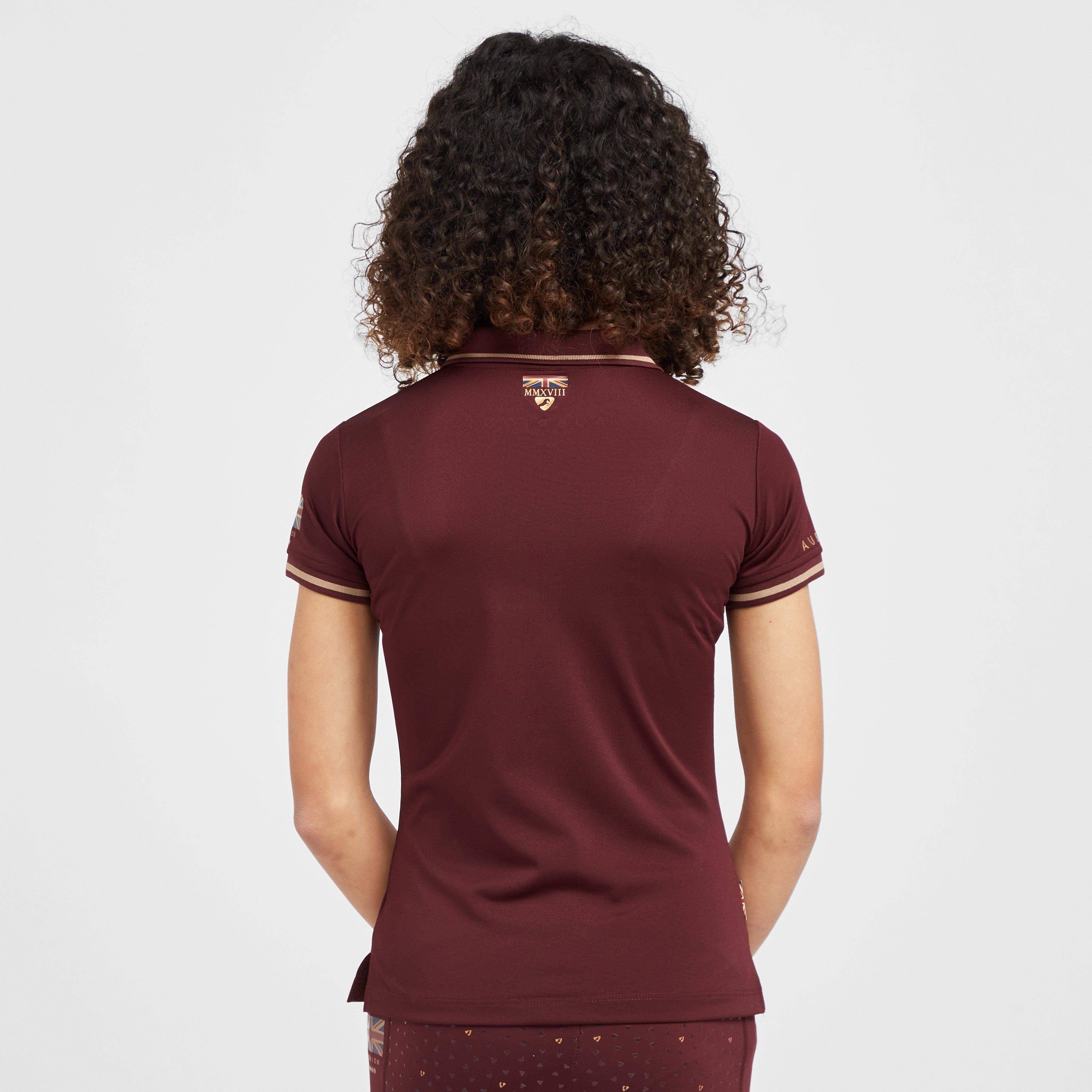 Childs Team Tech Polo Shirt Burgundy