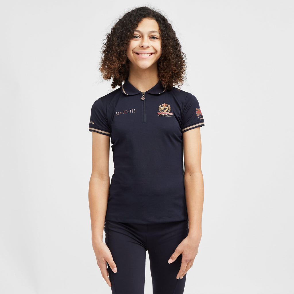 Childs Team Tech Polo Shirt Navy