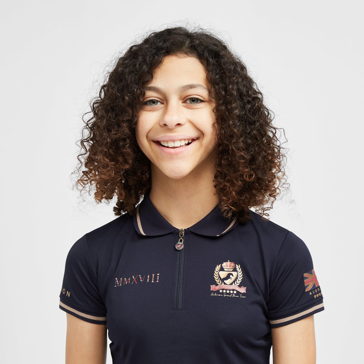 Childs Team Tech Polo Shirt Navy