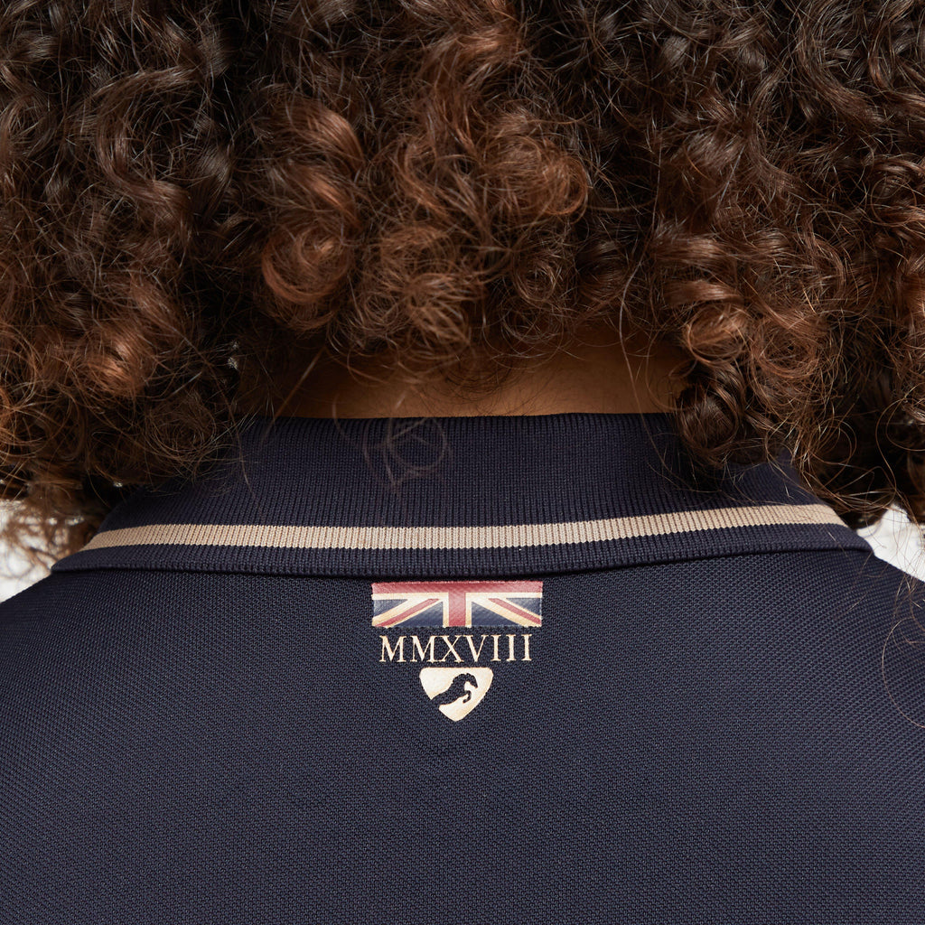 Childs Team Tech Polo Shirt Navy