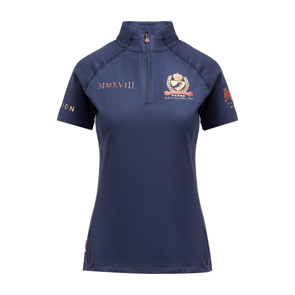 Womens Team Short Sleeve Base Layer Navy
