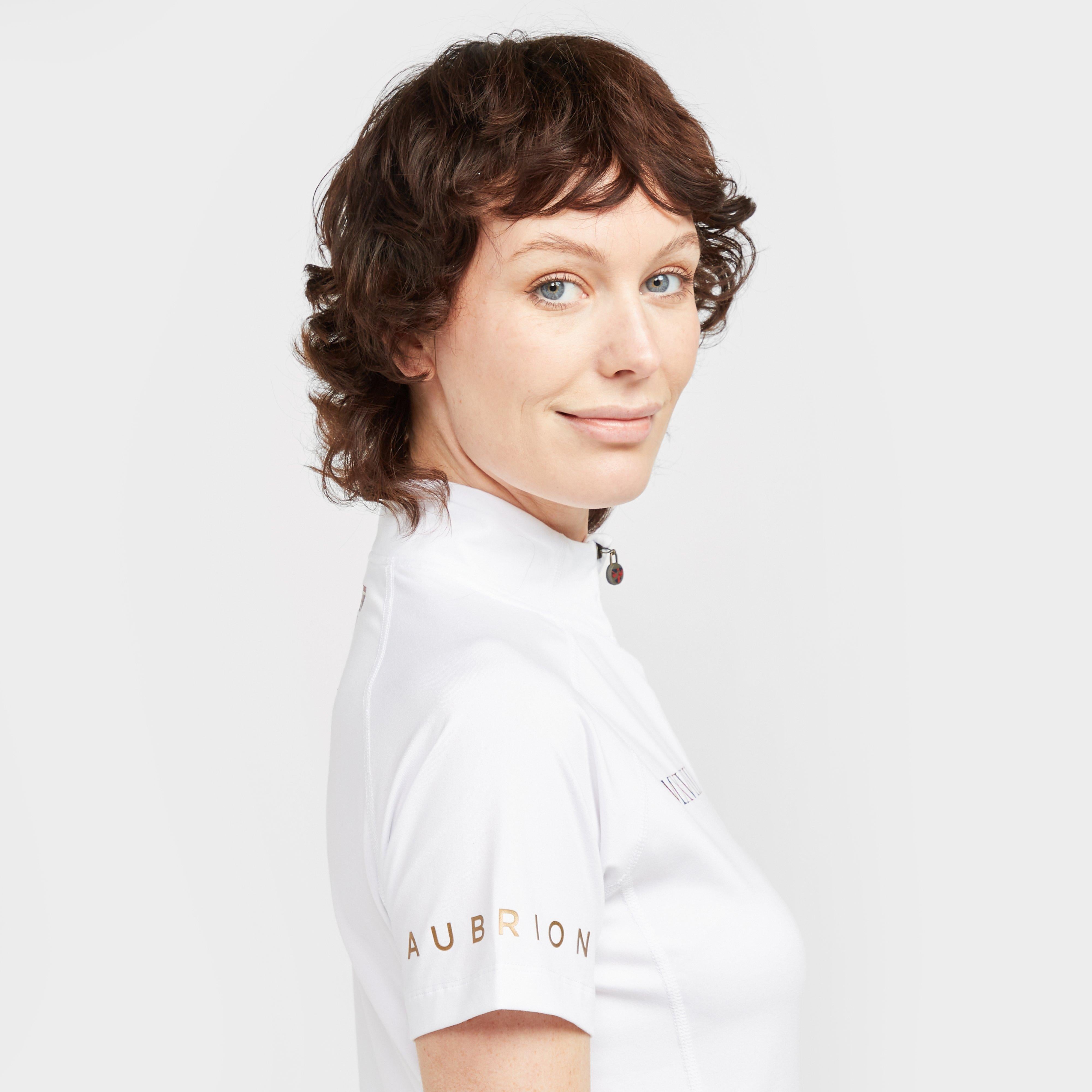 Womens Team Short Sleeve Base Layer White