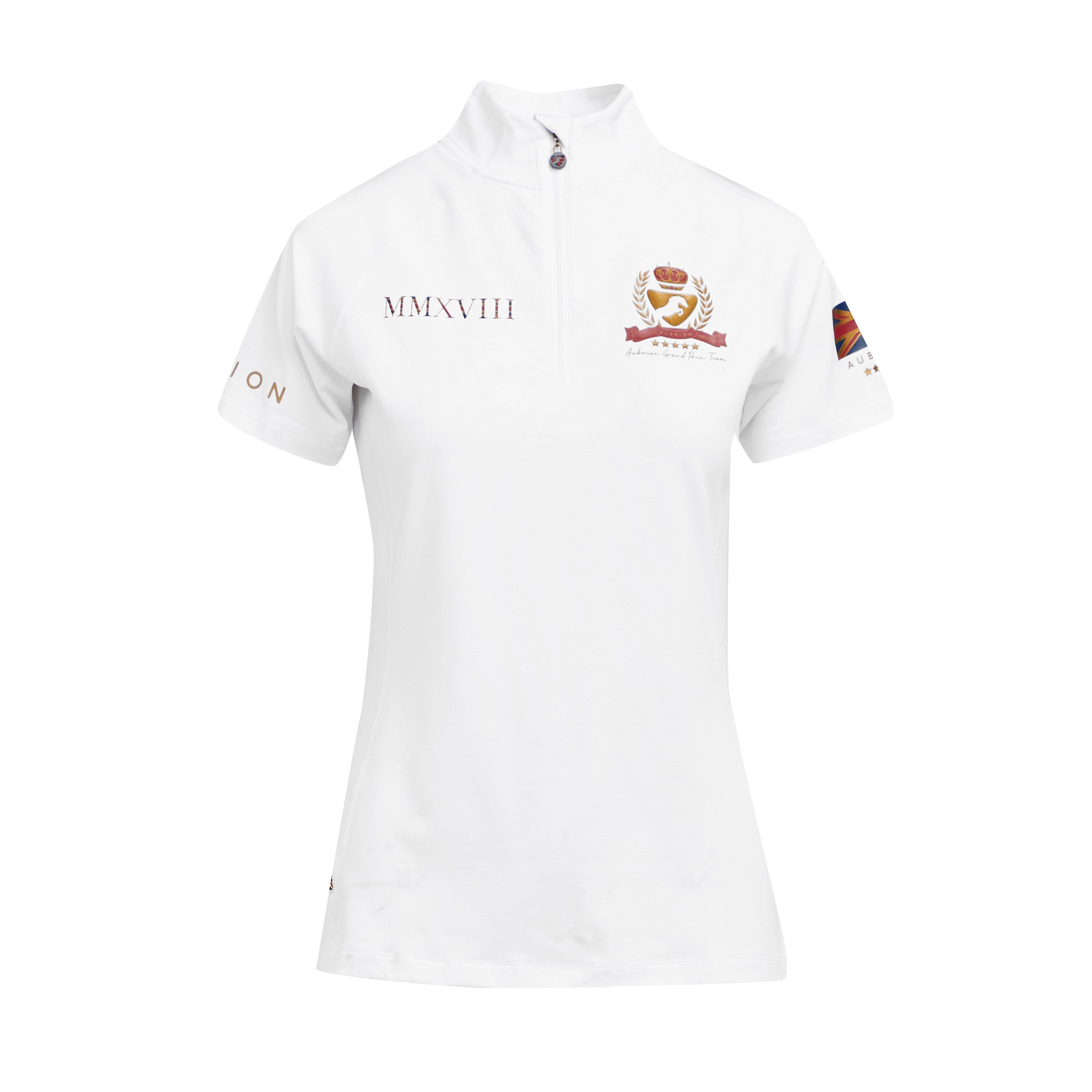 Womens Team Short Sleeve Base Layer White