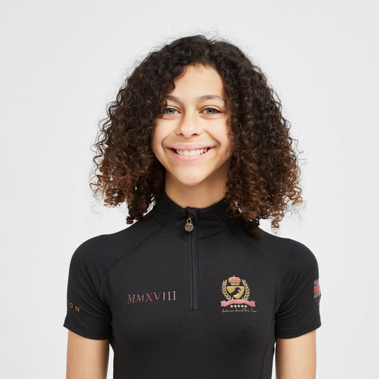 Childs Team Short Sleeve Base Layer Black