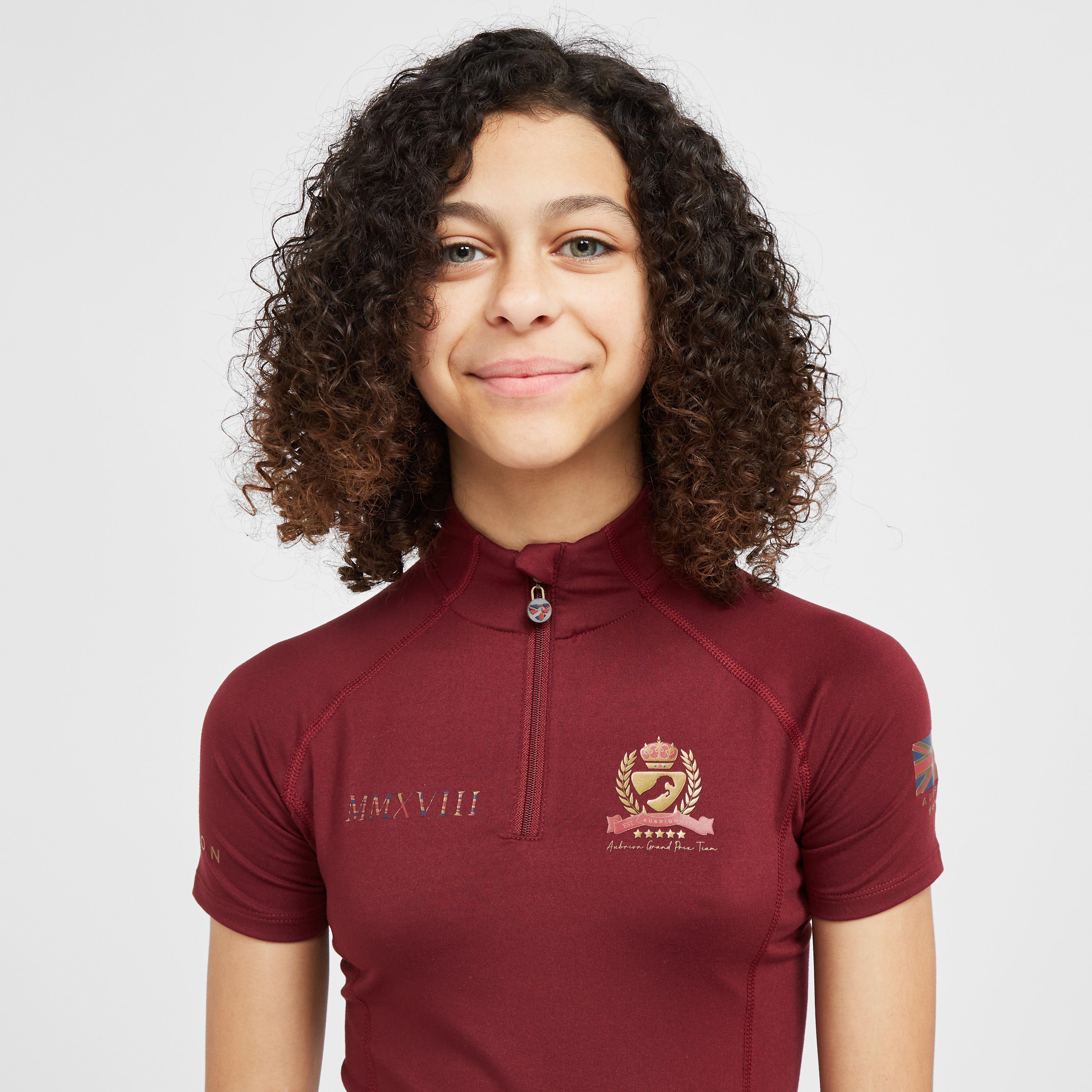 Childs Team Short Sleeve Base Layer Burgundy