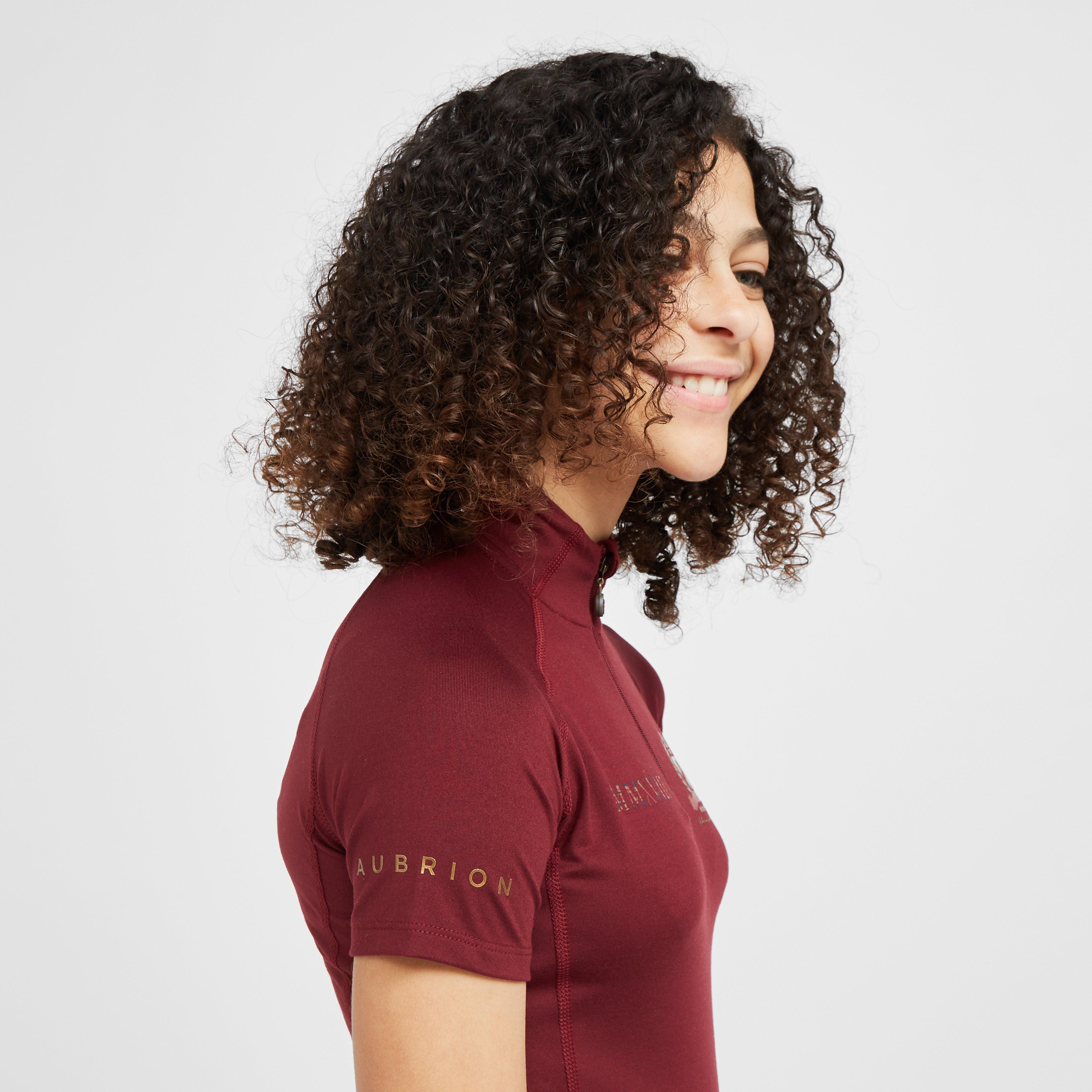 Childs Team Short Sleeve Base Layer Burgundy