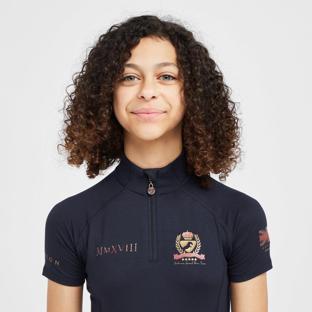 Childs Team Short Sleeve Base Layer Navy