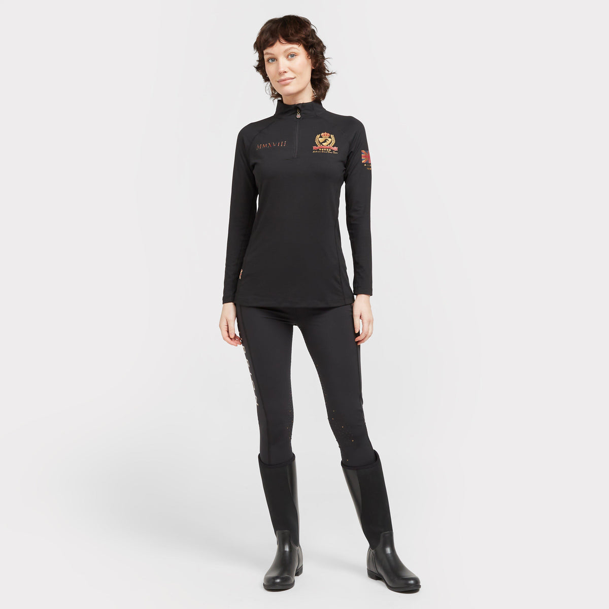 Womens Team Riding Tights Black