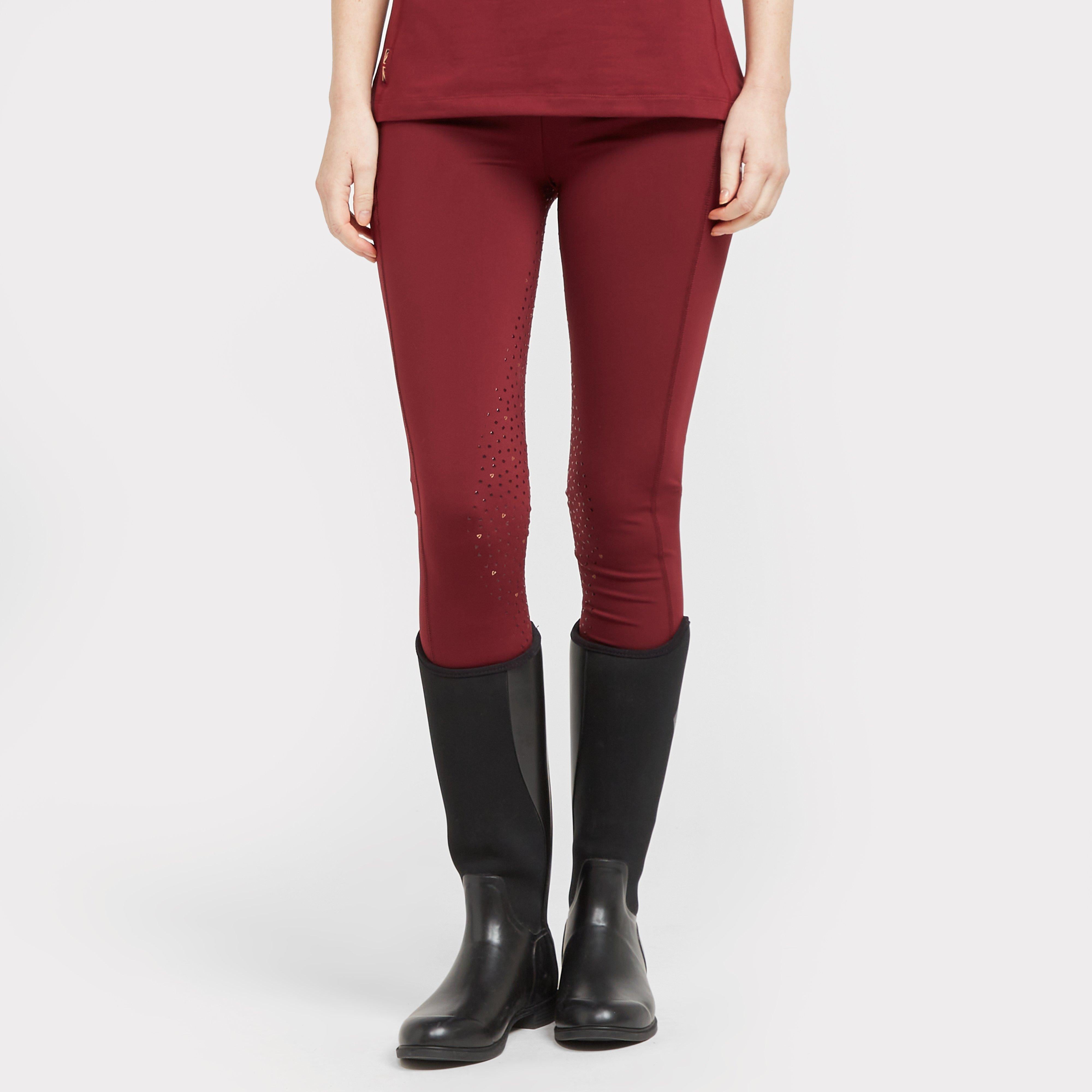 Womens Team Riding Tights Burgundy