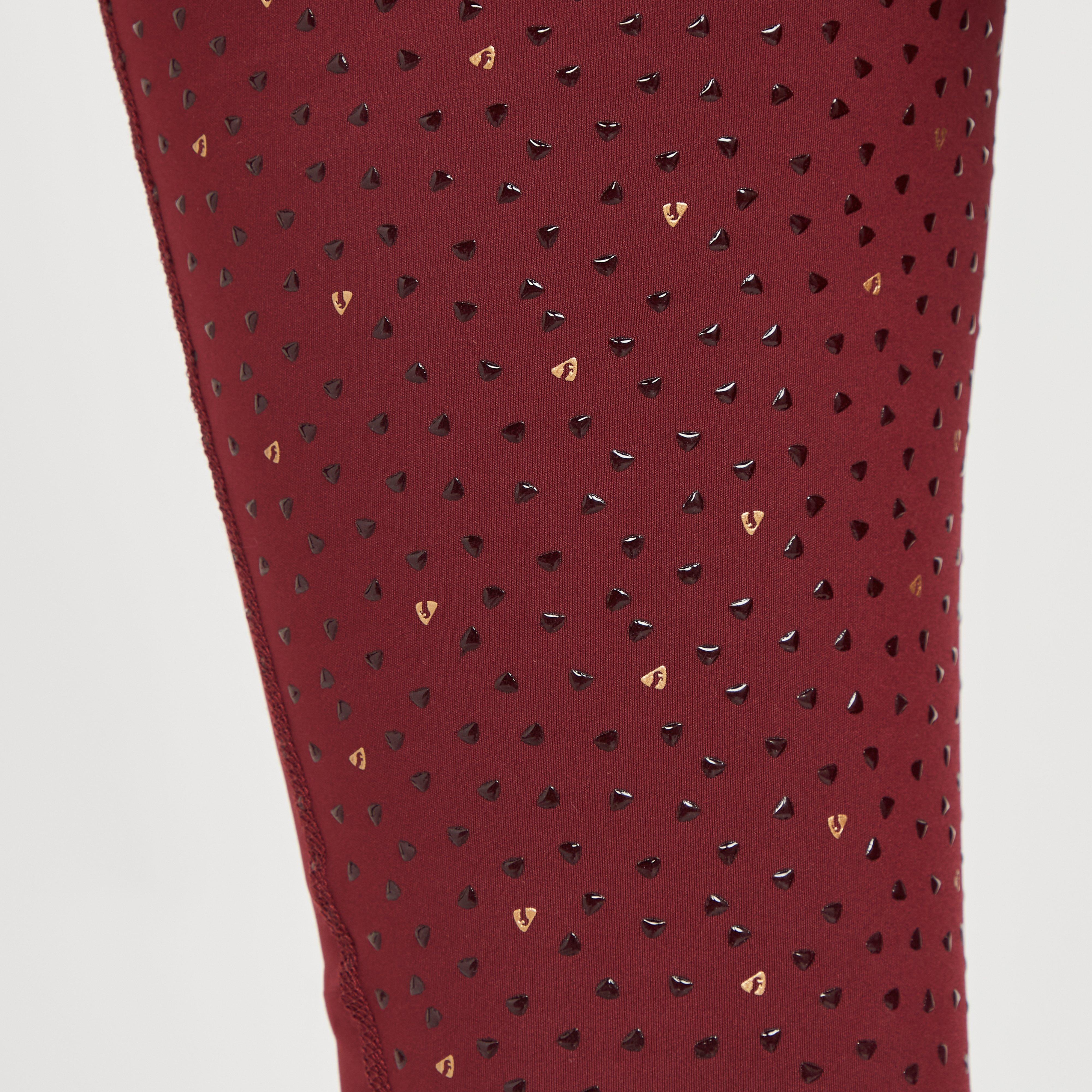 Womens Team Riding Tights Burgundy
