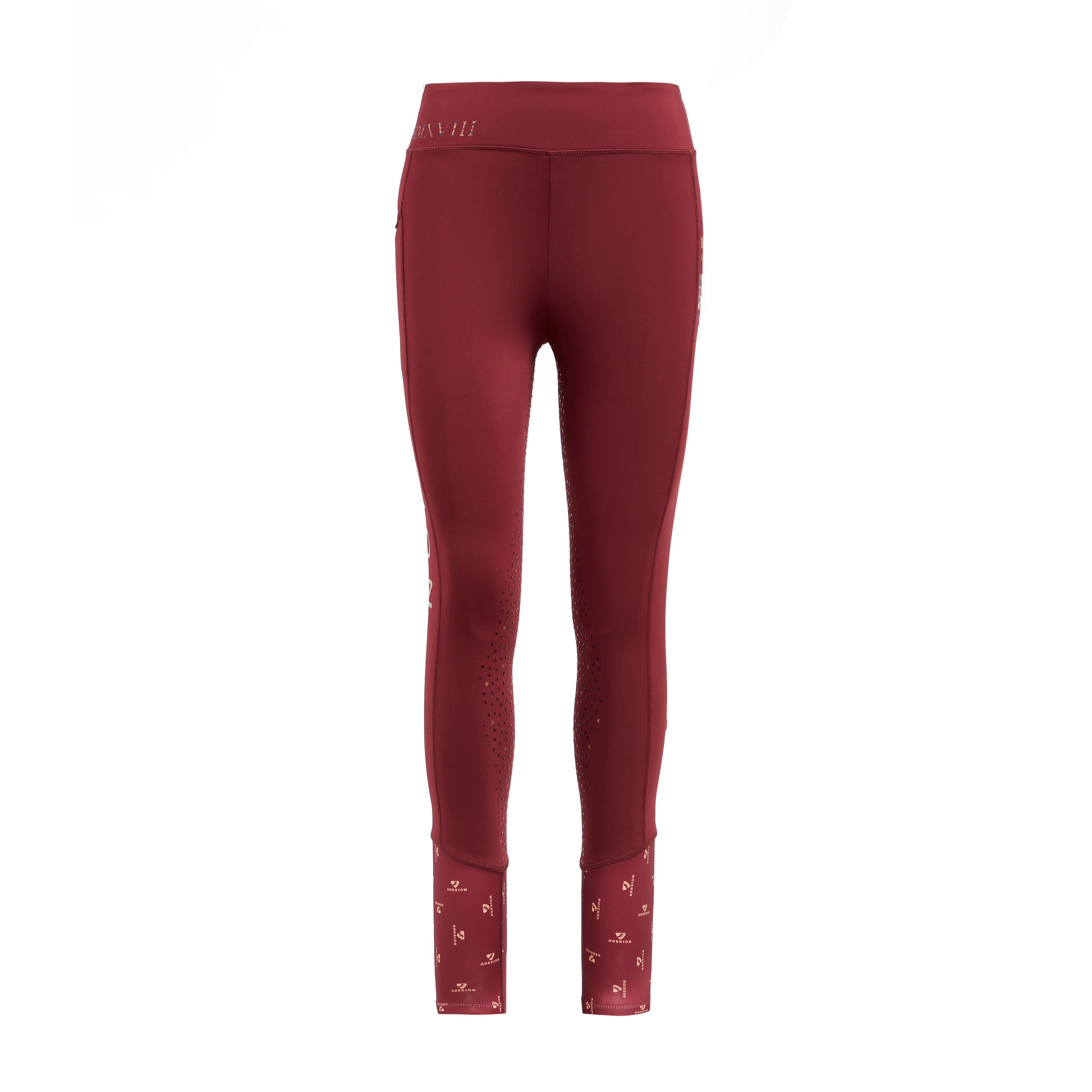 Womens Team Riding Tights Burgundy