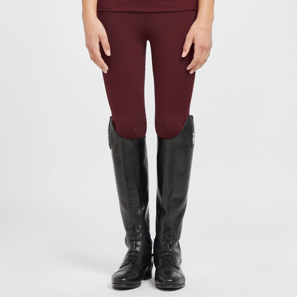 Childs Team Riding Tights Burgundy