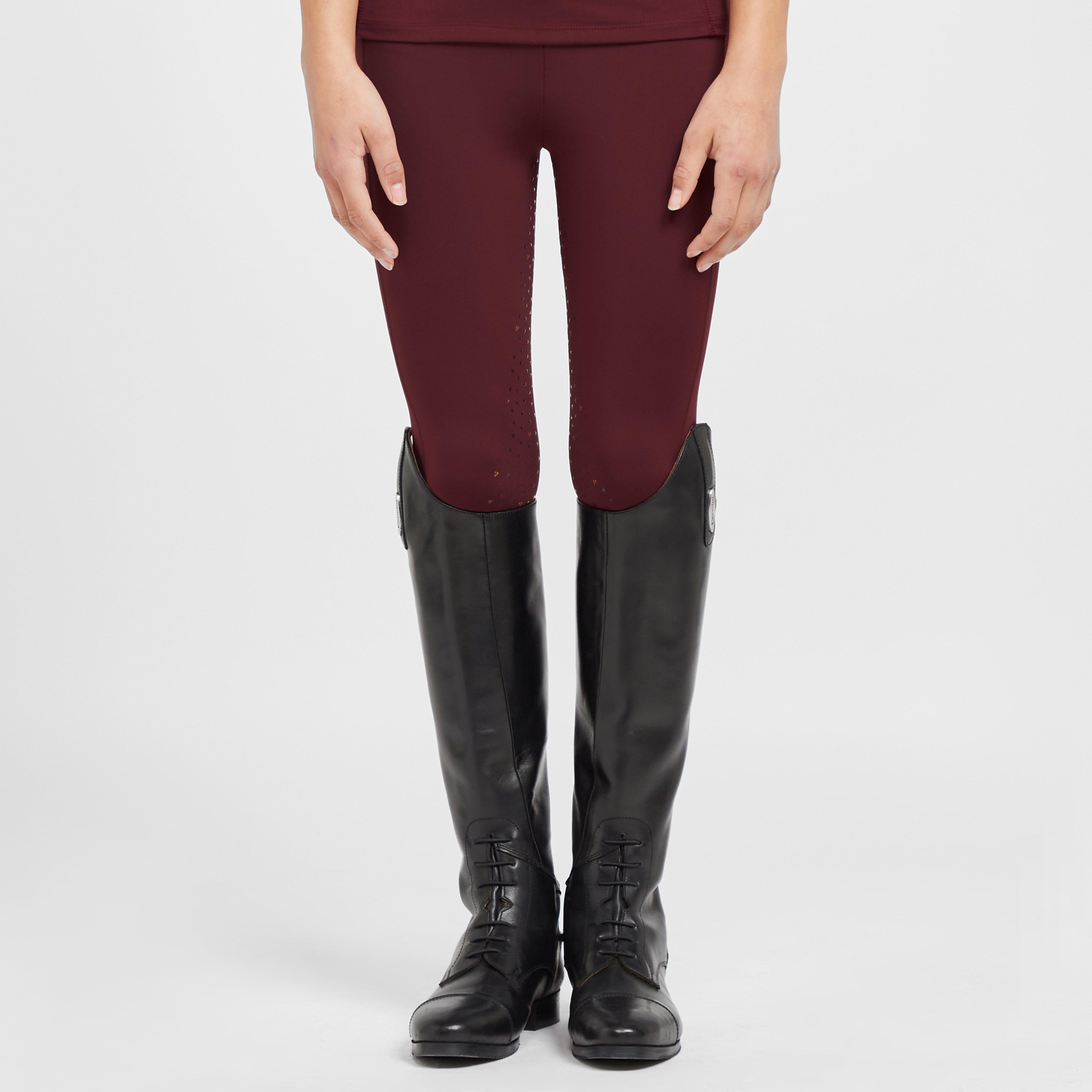 Childs Team Riding Tights Burgundy