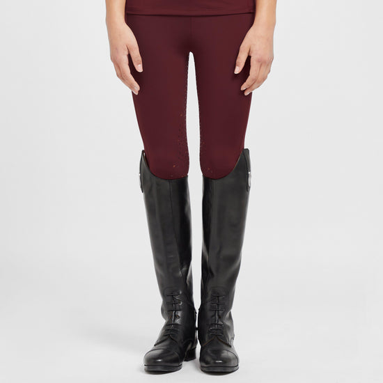 Childs Team Riding Tights Burgundy