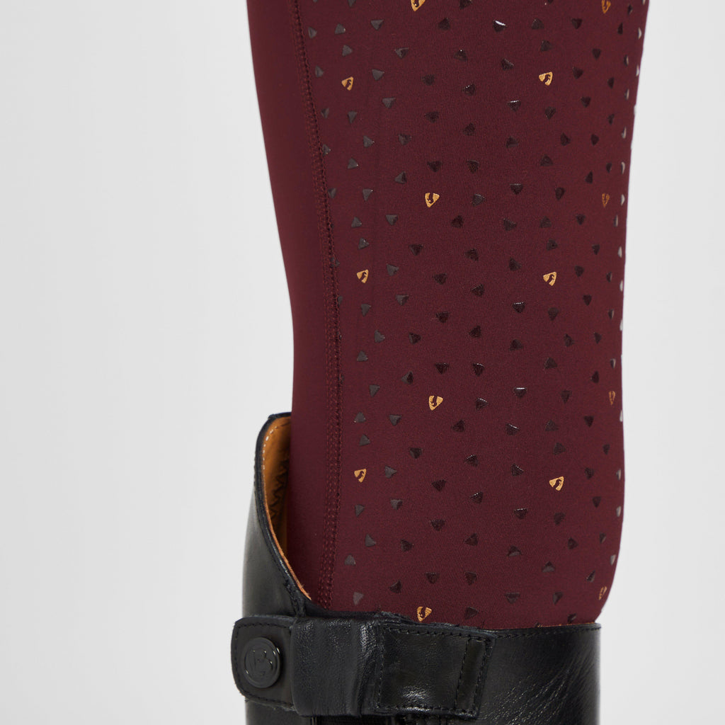 Childs Team Riding Tights Burgundy