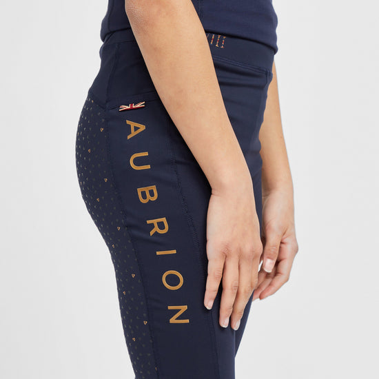 Childs Team Riding Tights Navy