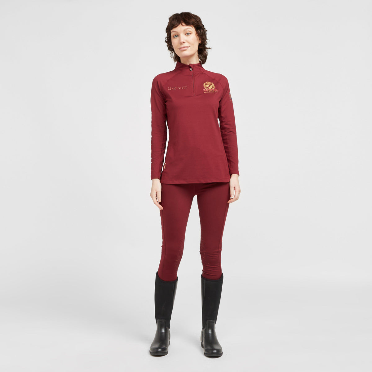Womens Team Breeches Burgundy