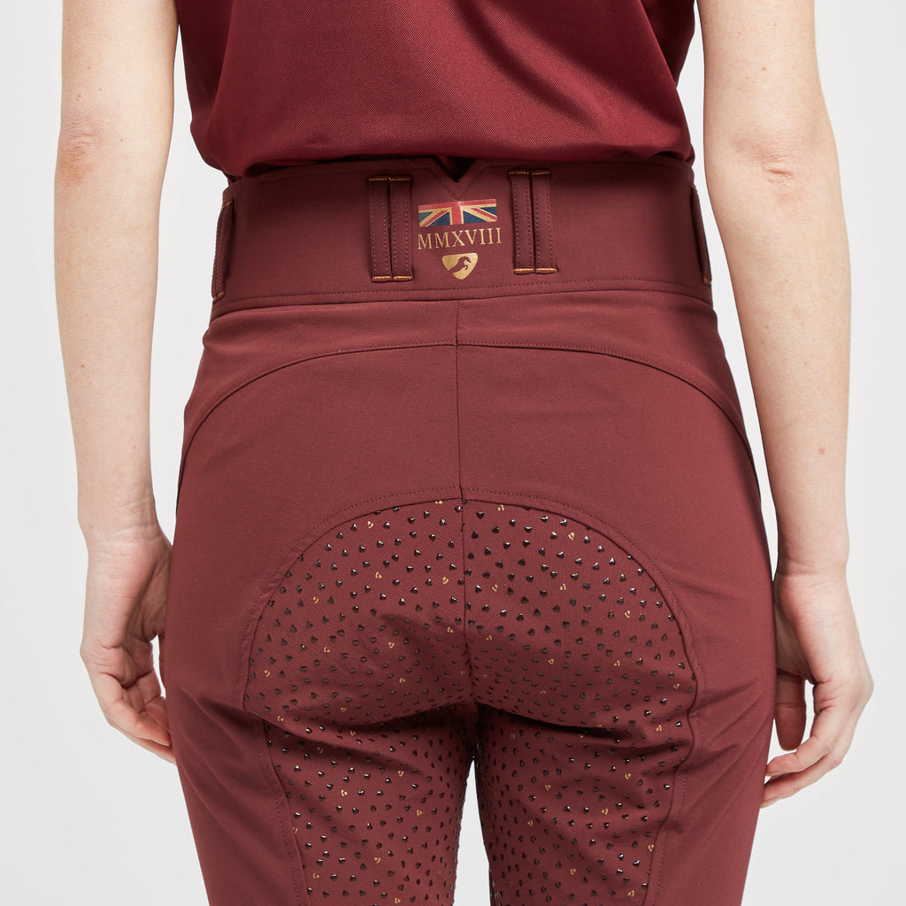 Womens Team Breeches Burgundy