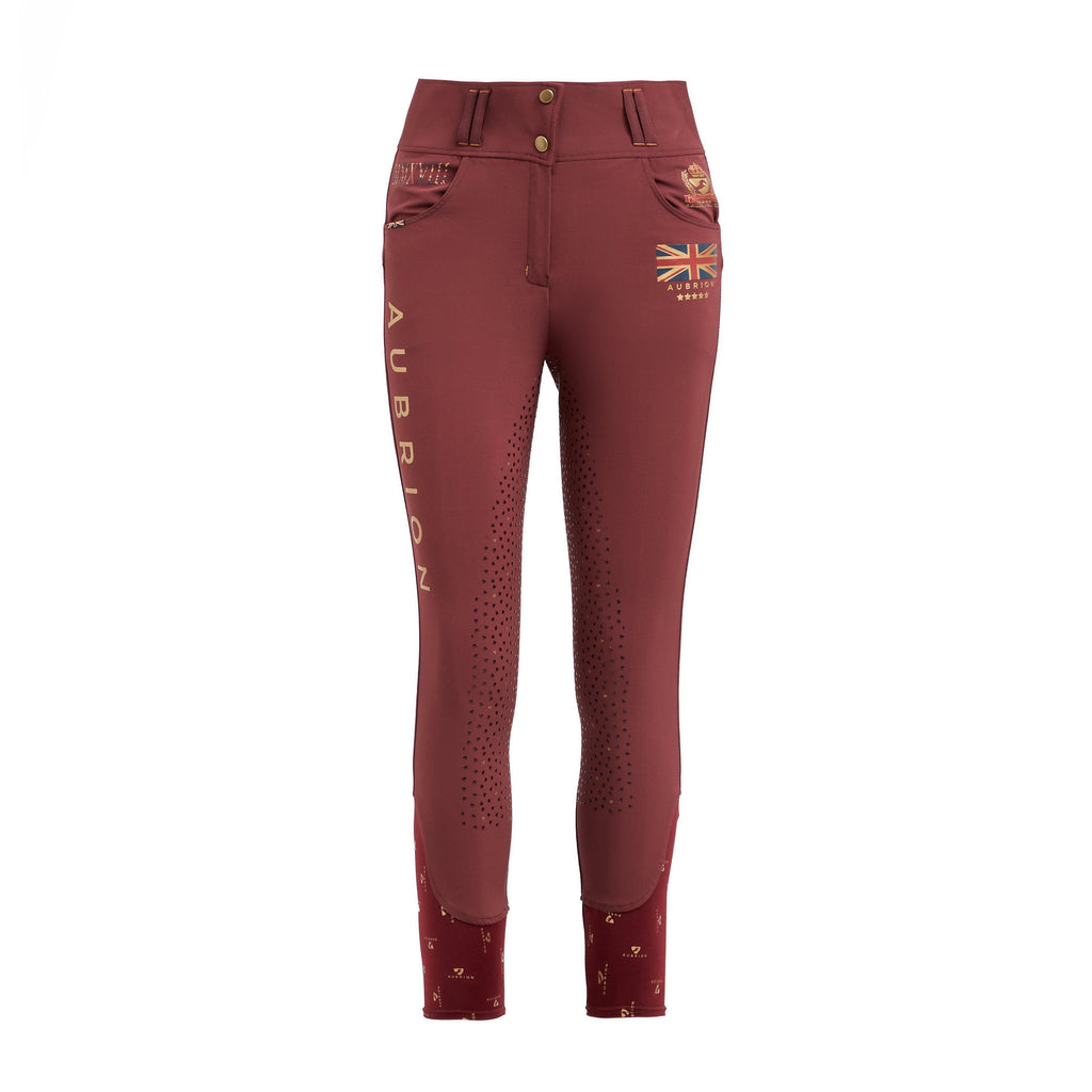 Womens Team Breeches Burgundy