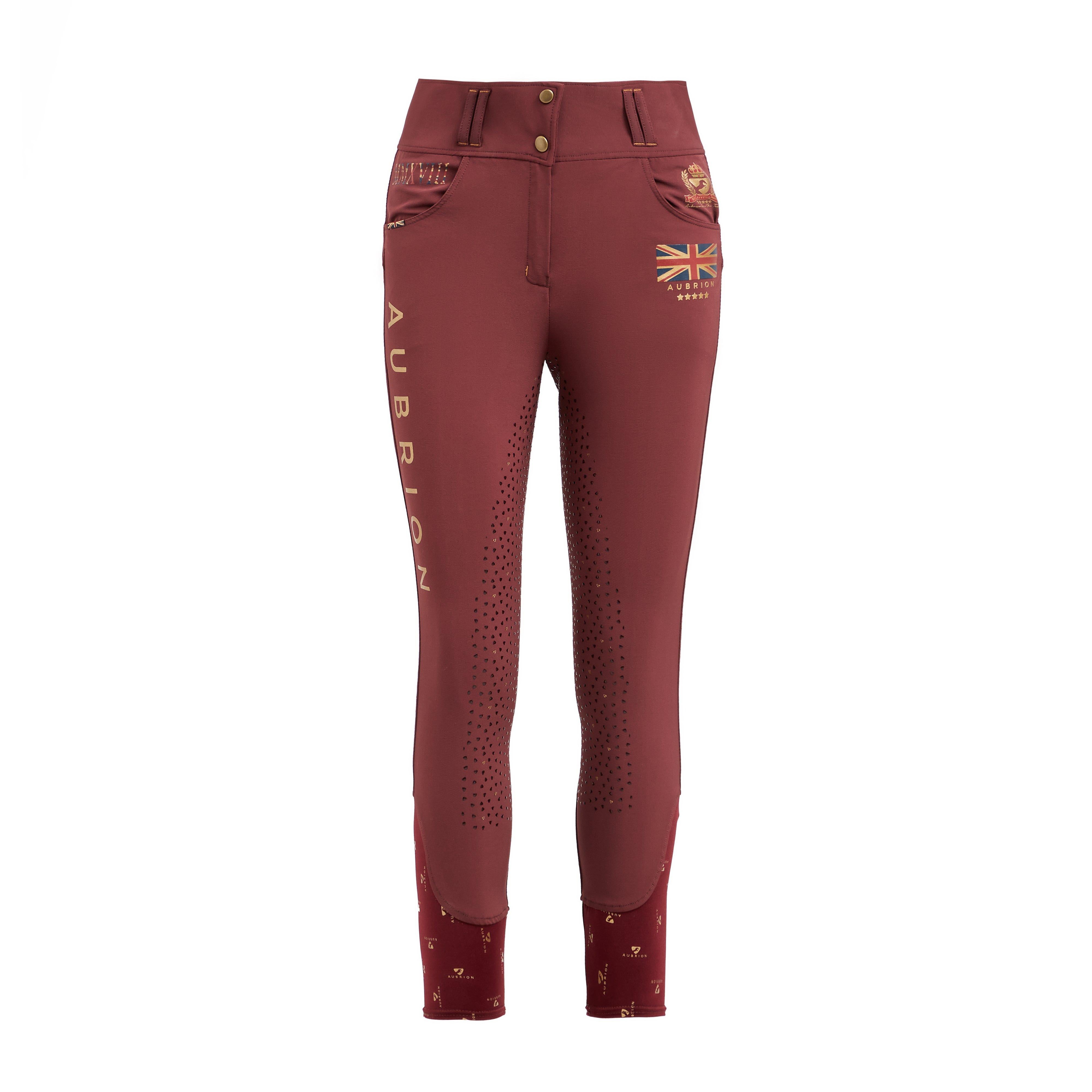 Womens Team Breeches Burgundy