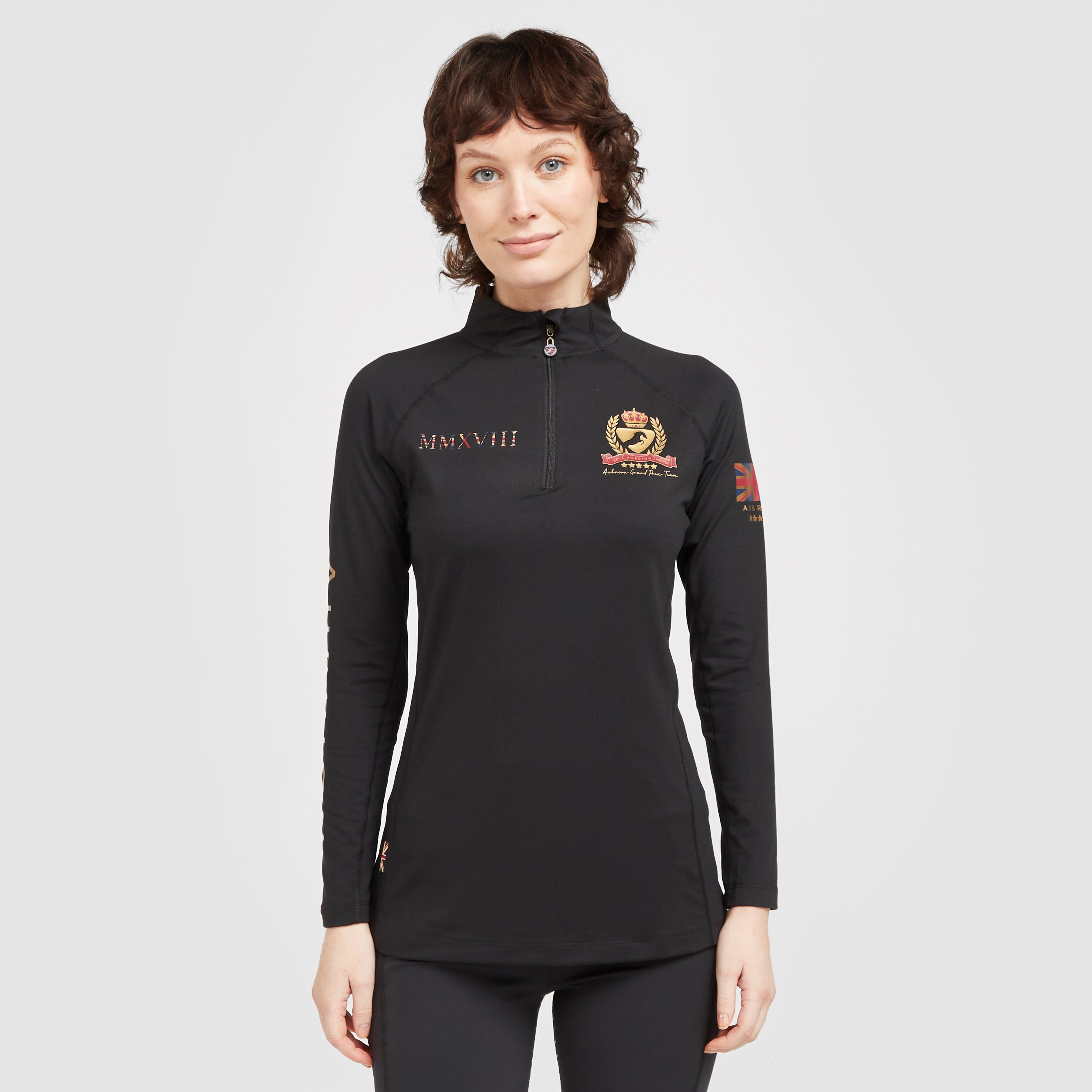 Womens Team Long Sleeve Base Layer Black