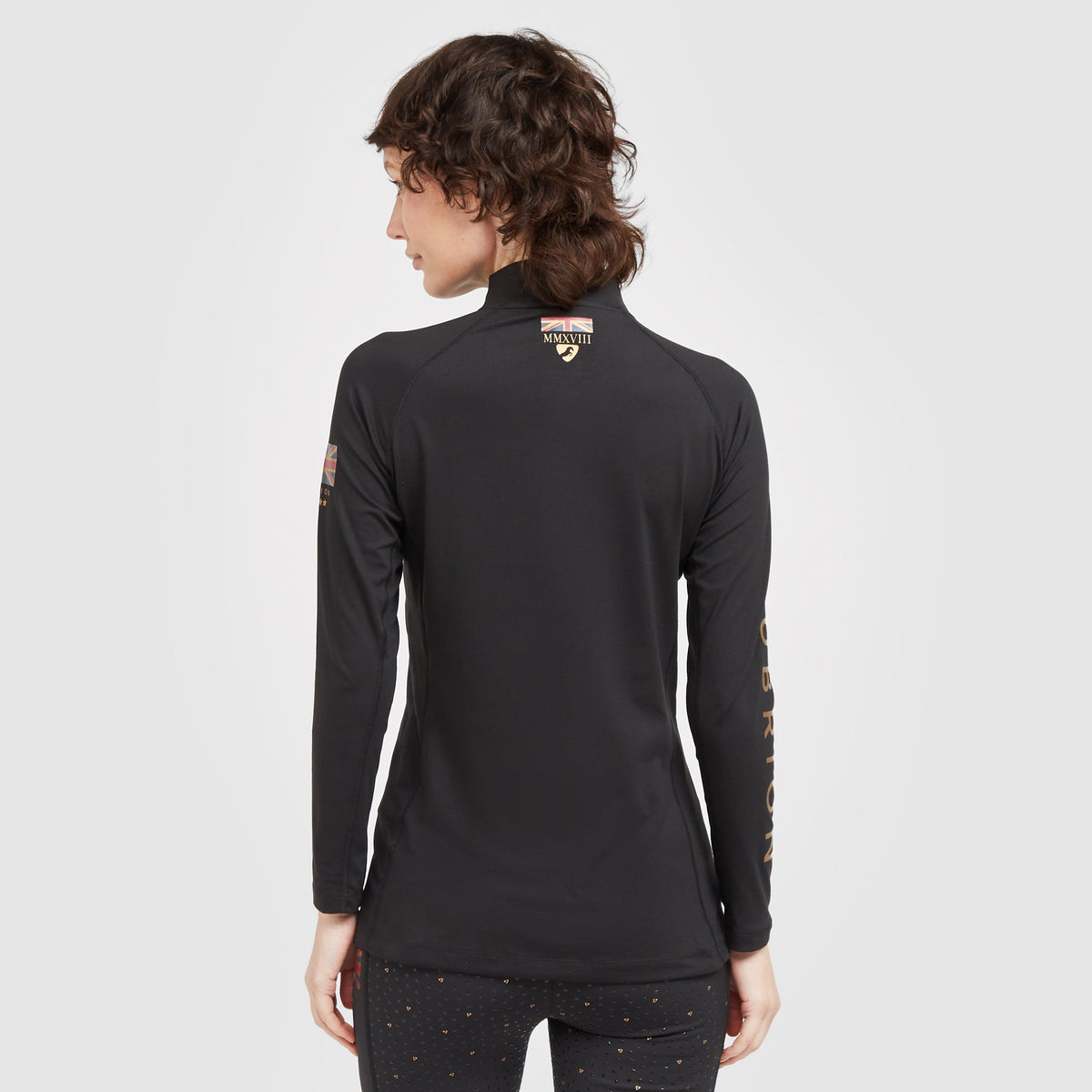 Womens Team Long Sleeve Base Layer Black