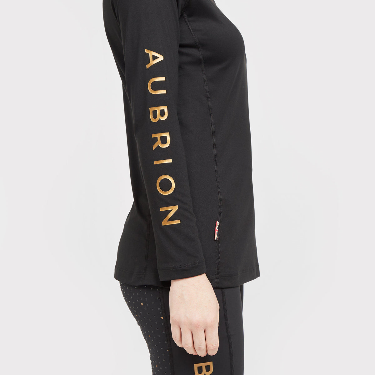 Womens Team Long Sleeve Base Layer Black