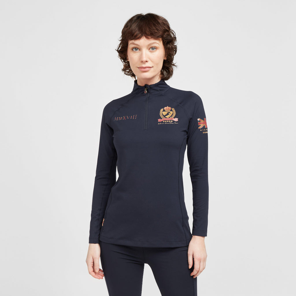 Womens Team Long Sleeve Base Layer Navy