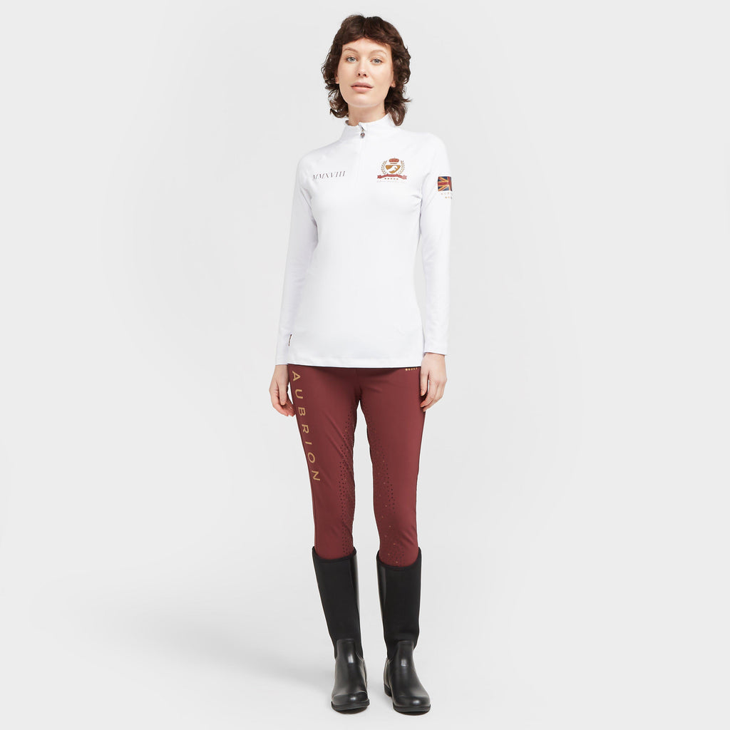 Womens Team Long Sleeve Base Layer White
