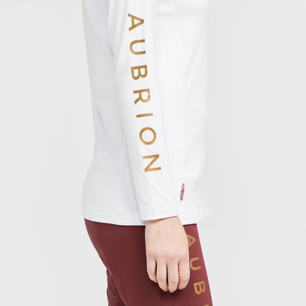 Womens Team Long Sleeve Base Layer White