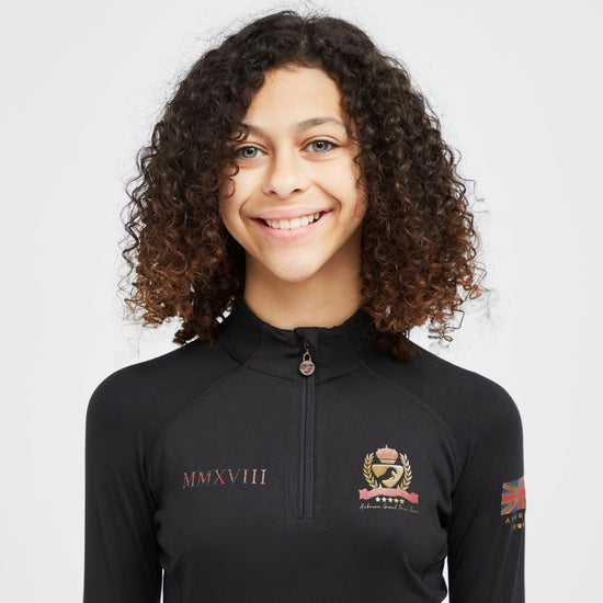 Childs Team Long Sleeve Base Layer Black