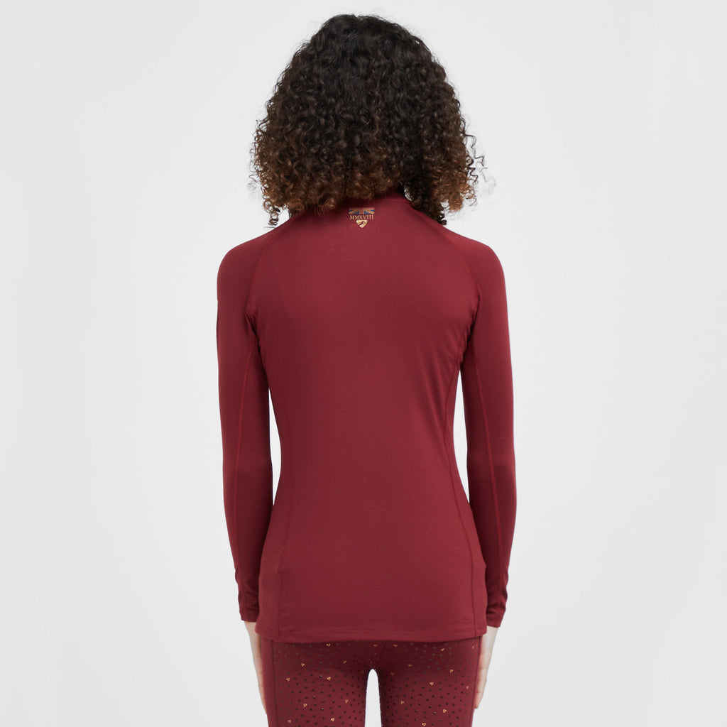 Childs Team Long Sleeve Base Layer Burgundy