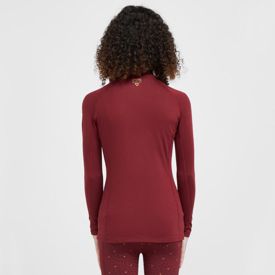 Childs Team Long Sleeve Base Layer Burgundy